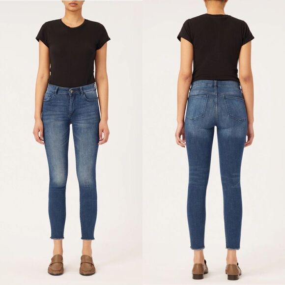 DL1961 Florence Skinny Mid Rise Denim Instasculpt Crop Jeans Womens Size 26 - Picture 4 of 12